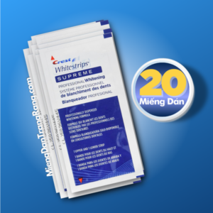 Miếng dán trắng răng Crest Supreme Professional