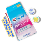【1Hộp】Miếng Dán Trắng Răng Crest3DWhite™Sensitive White(10 ngày)
